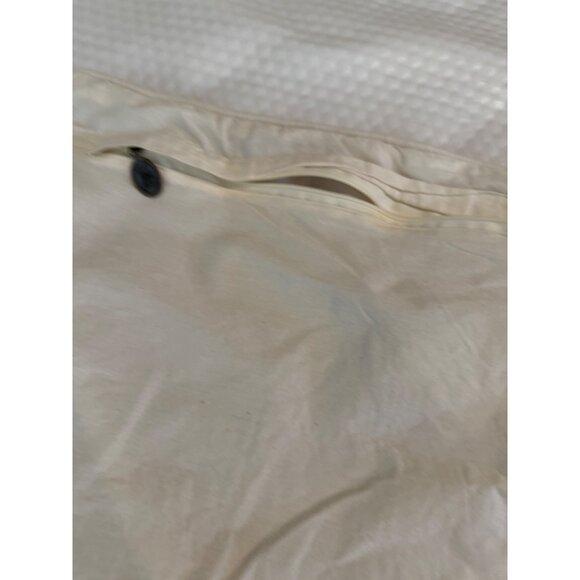 Pier 1 Imports Coastal Embroidered Natural Pillow Cover 17in Sofa zip Boho Htf - Picture 3 of 7